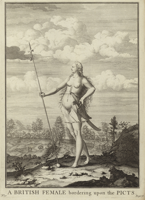 A British female bordering upon the Picts (engraving)