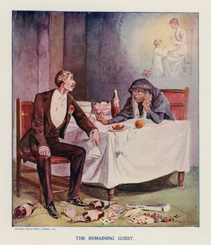 The Remaining Guest (colour litho)