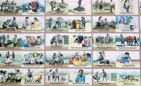 Buddhist rules of life.  Phu Quoc. Vietnam. (photo)