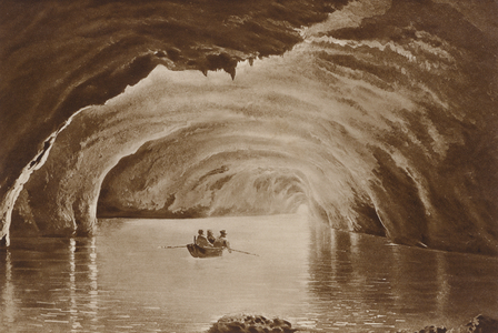 Capri, Grotta Azzurra (b/w photo)