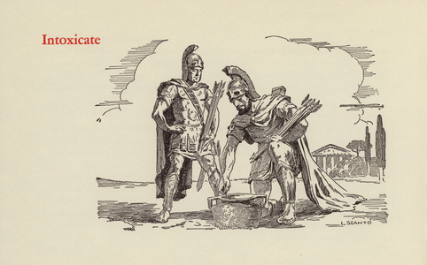 Picturesque Word Origins: Intoxicate (litho)