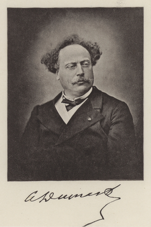 Alexandre Dumas the Younger, French novelist (b/w photo)