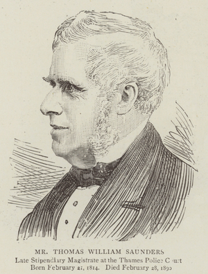 Mr Thomas William Saunders (engraving)