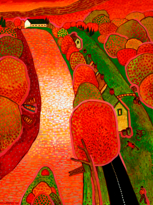 New England River, 2006 (acrylic)