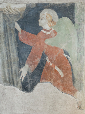 Angel, 15th century, unknown lombard painter (fresco)