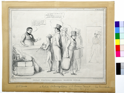 Great Western General Booking Office, 1837 (litho on paper)