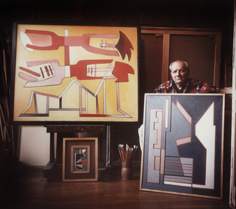 Alberto Magnelli, 1958 (b/w photo)