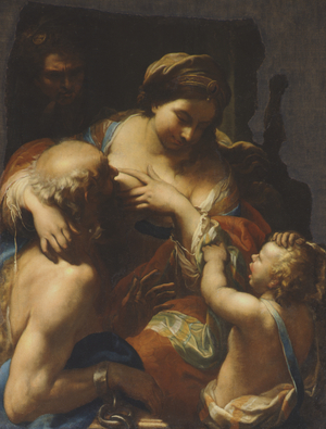 Roman Charity, 1622-51 (oil on canvas)