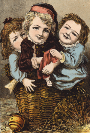 A Christmas Hamper (colour litho)