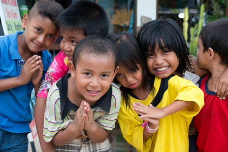 Children having fun in Koh Lanta, Andaman Island, Thailand (photo)