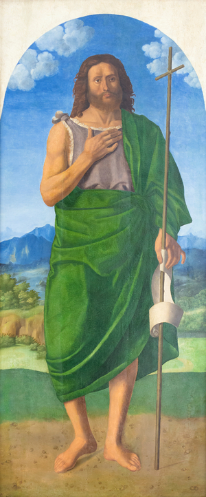 St John the Baptist, (tempera on panel)