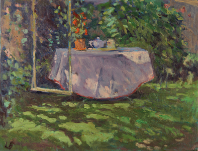 La Nappe Rose, 2011 (oil on panel)