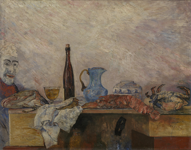 Mask and Crustaceans, 1891 (oil on canvas)