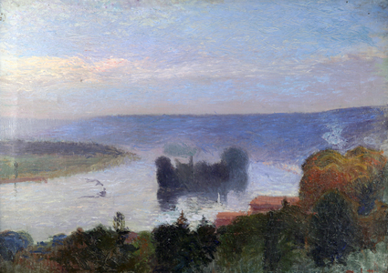The Seine Below Rouen (oil on canvas)