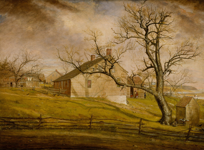 Long Island Farmhouses, 1862-63 (oil on canvas)