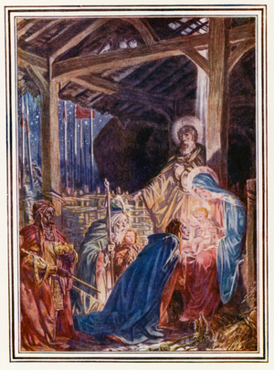 The Wise Men from the East (colour litho)