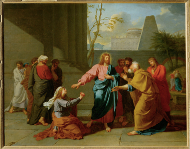 Christ and the Canaanite woman, 1784 (painting on canvas)
