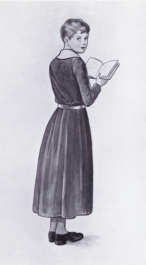 Poor scholar of Dulwich College (litho)