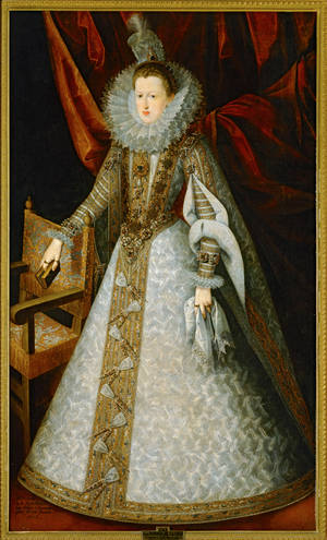 Queen Margarete of Austria (painting on canvas)