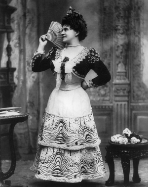 Marcella Sembrich (15 February 1858 - 11 January 1935), Galician - Polish soprano, as Rosina in the Barber of Seville, opera by Giaochino Rossini
