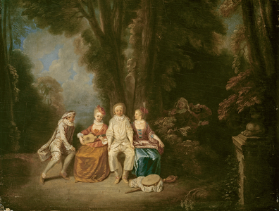 Jealousy, c.1715 (oil on wood panel)
