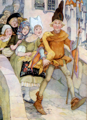 The Golden Goose (colour litho)