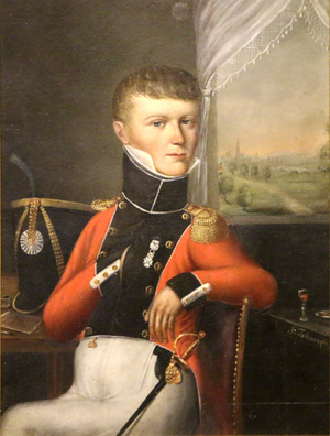Portrait of an officer of the 3rd Swiss Regiment circa1814