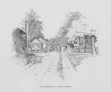 The Entrance to Mount Vernon (litho)