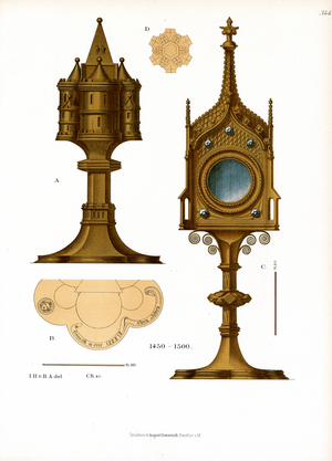 Late Gothic Liturgical Vessels (chromolitho)