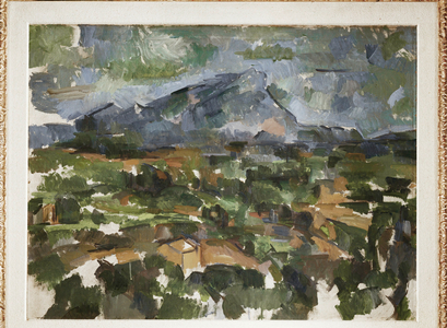 Mont Sainte Victoire seen from Les Lauves (oil on canvas)