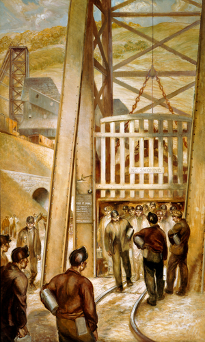 Changing Shift, 1939 (oil on canvas)