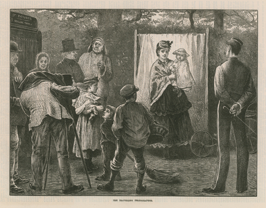 The travelling photographer, c.1873 (engraving)