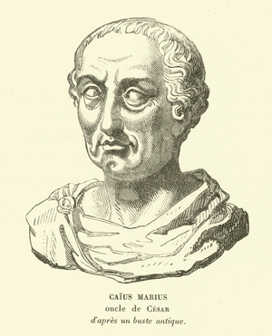 Gaius Marius, uncle of Julius Caesar (engraving)