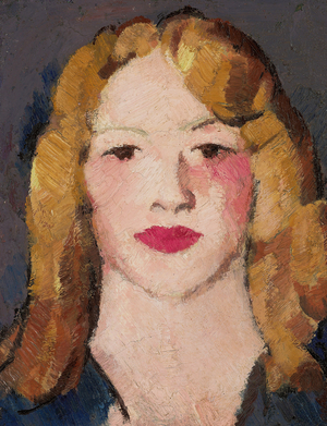Head of a Girl, 1914 (oil on board)