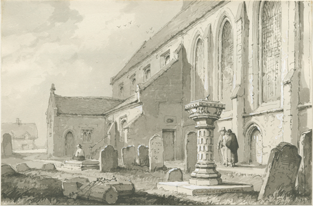 Colwich Church: sepia drawing, 1839 (drawing)