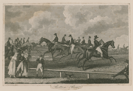 Rotten Row, Hyde Park, London (engraving)