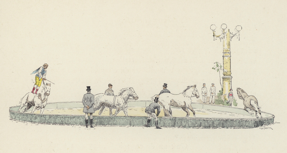 Horse act (colour litho)