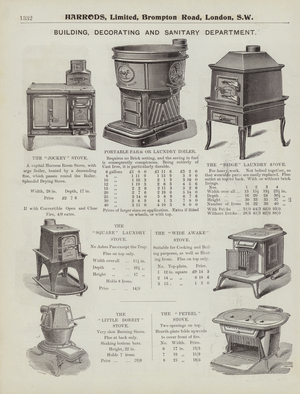 Page from Harrods catalogue, 1903 (litho)