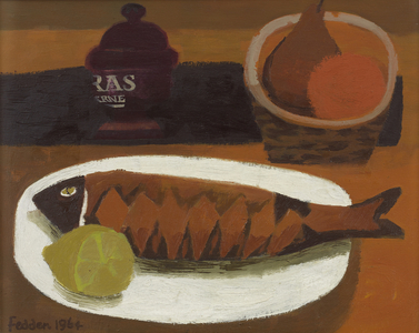 Fish and Lemon, 1964 (oil on canvas)