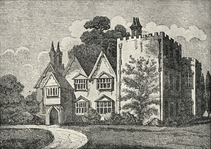 Oates the residence of John Locke, (engraving)