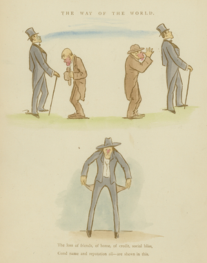 Page from The Satires of Cynicus (colour litho)