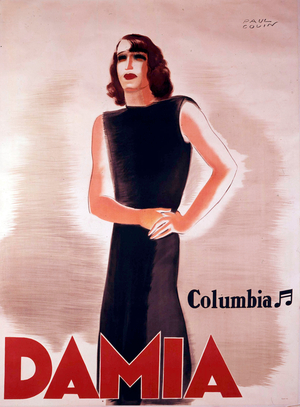 Damia, 1941 (colour litho)