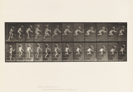 Plate 474. Child, Walking Upstairs, Kneeling, Reaching for Vase, 1885 (collotype on paper)