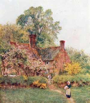 Cottage at Chiddingfold (colour litho)