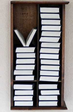 Song books in a church. France.