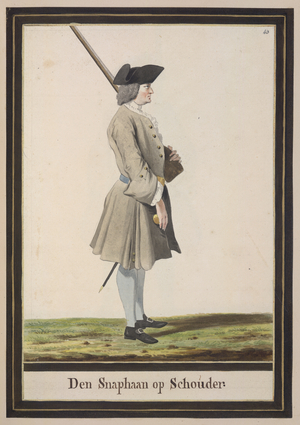 Soldier with musket.