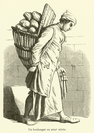 Un boulanger au XVIIIe siecle (engraving)