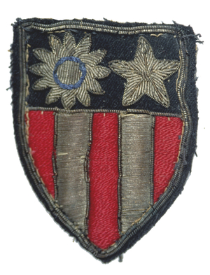 United States, China-Burma theatre made embroidered shoulder patch