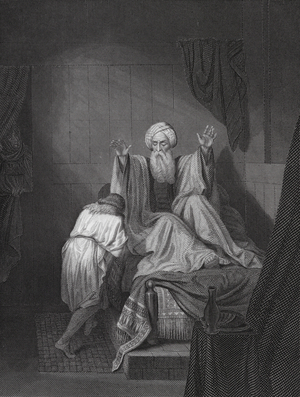 Isaac blessing Jacob (engraving)