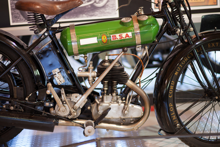 Motorcycle. BSA, B, 249cc, 1925.